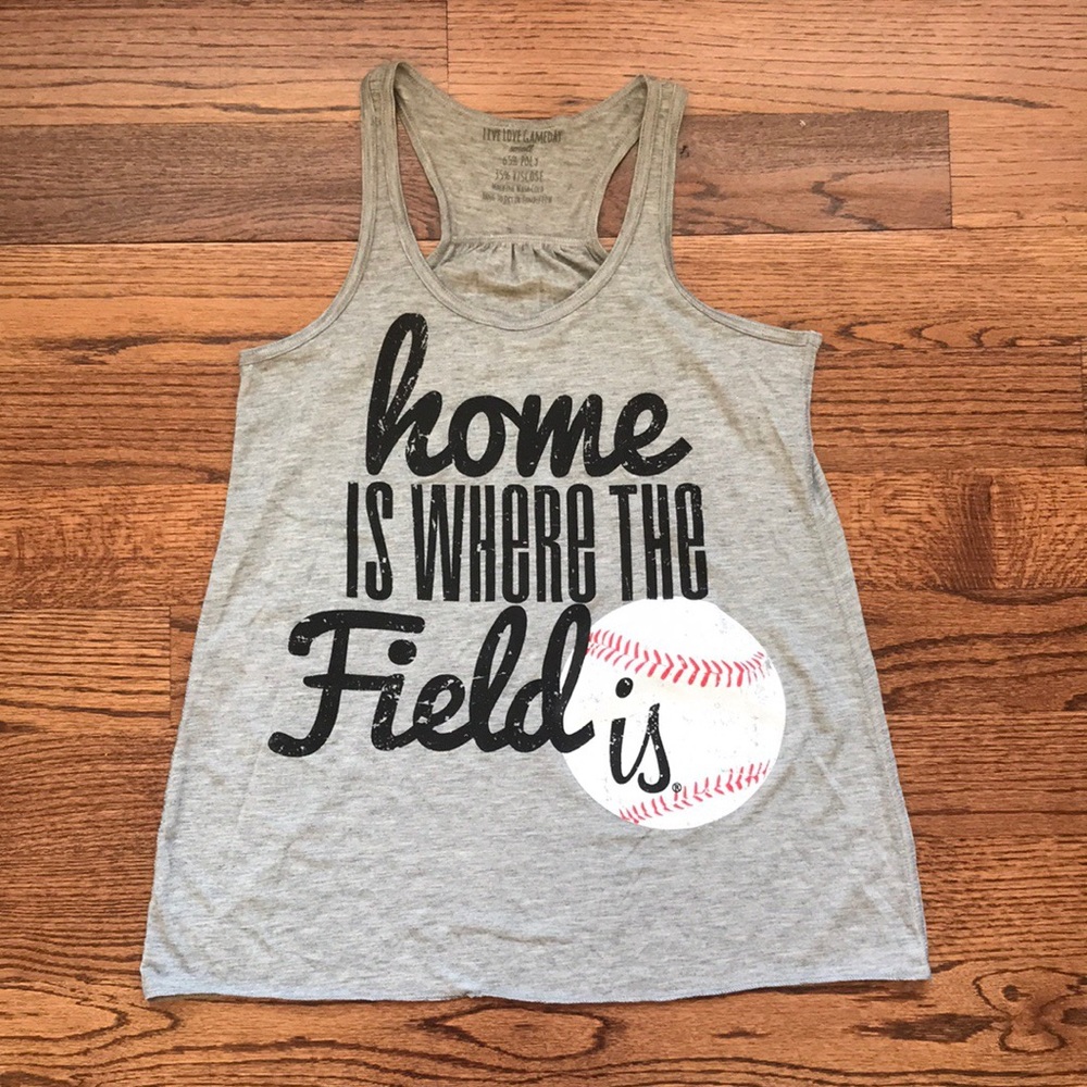 🆕 Baseball Racerback Tank Top - Picture 2 of 3